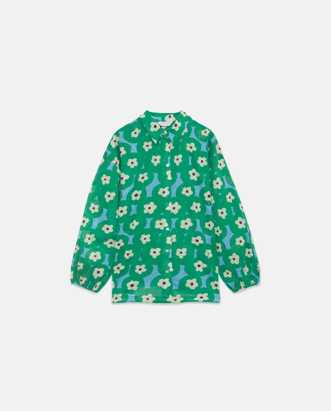 Sale Event Compania Fantastica Flower Print Long-Sleeved Loose-Fit Shirt