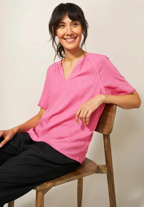 Crazy Deal White Stuff Cora V Neck Top, Pink