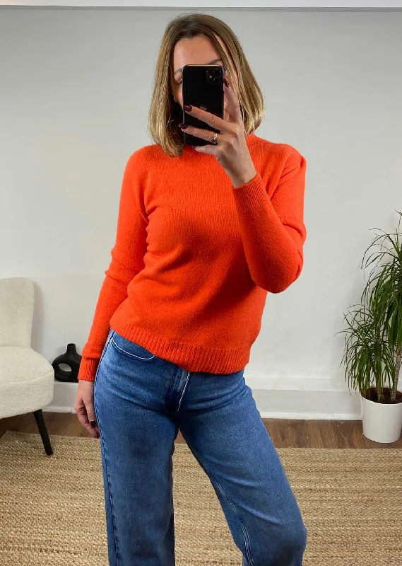 Weekend Discounts to Delight Alice Soft Knit Jumper in Orange