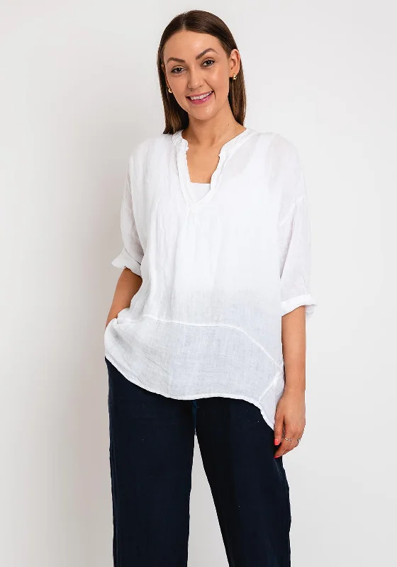 Best Seller The Serafina Collection One Size Tunic Top, White