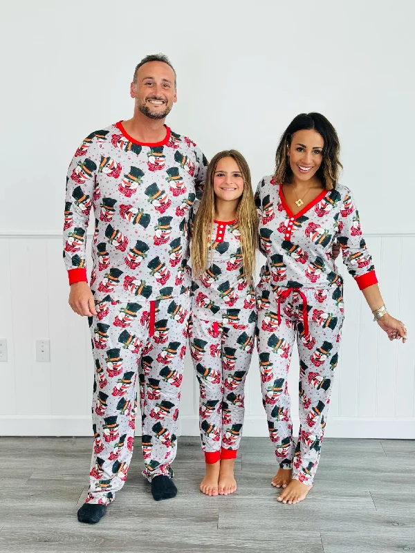 Online Only PREORDER: Matching Family Christmas Pajamas in Snowman