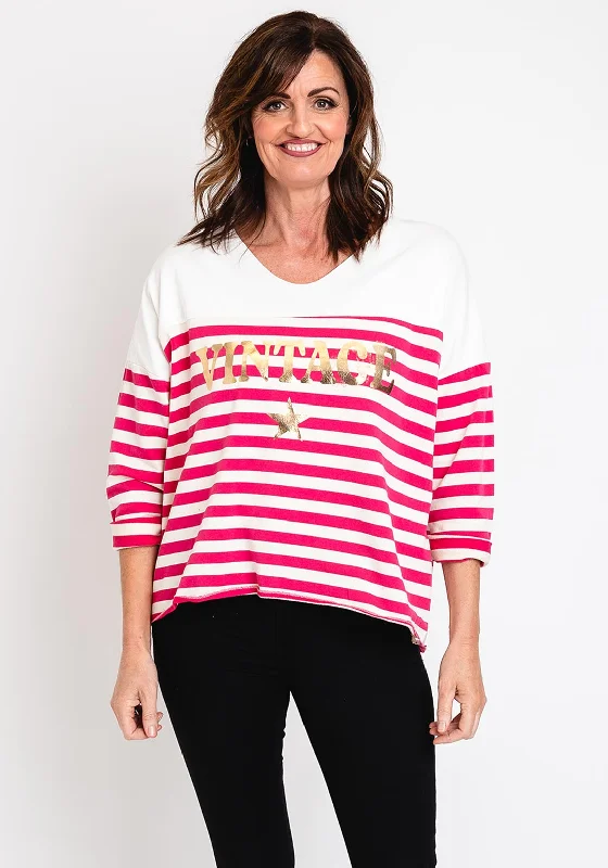 Weekend Discounts to Delight The Serafina Collection One Size Batwing Top, Cerise Pink
